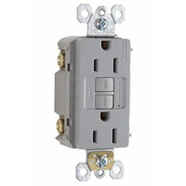 GFCI Receptacle 15A, Gray