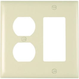 Ivory 1-Duplex & 1 Decorator Opening Urea Wall Plate